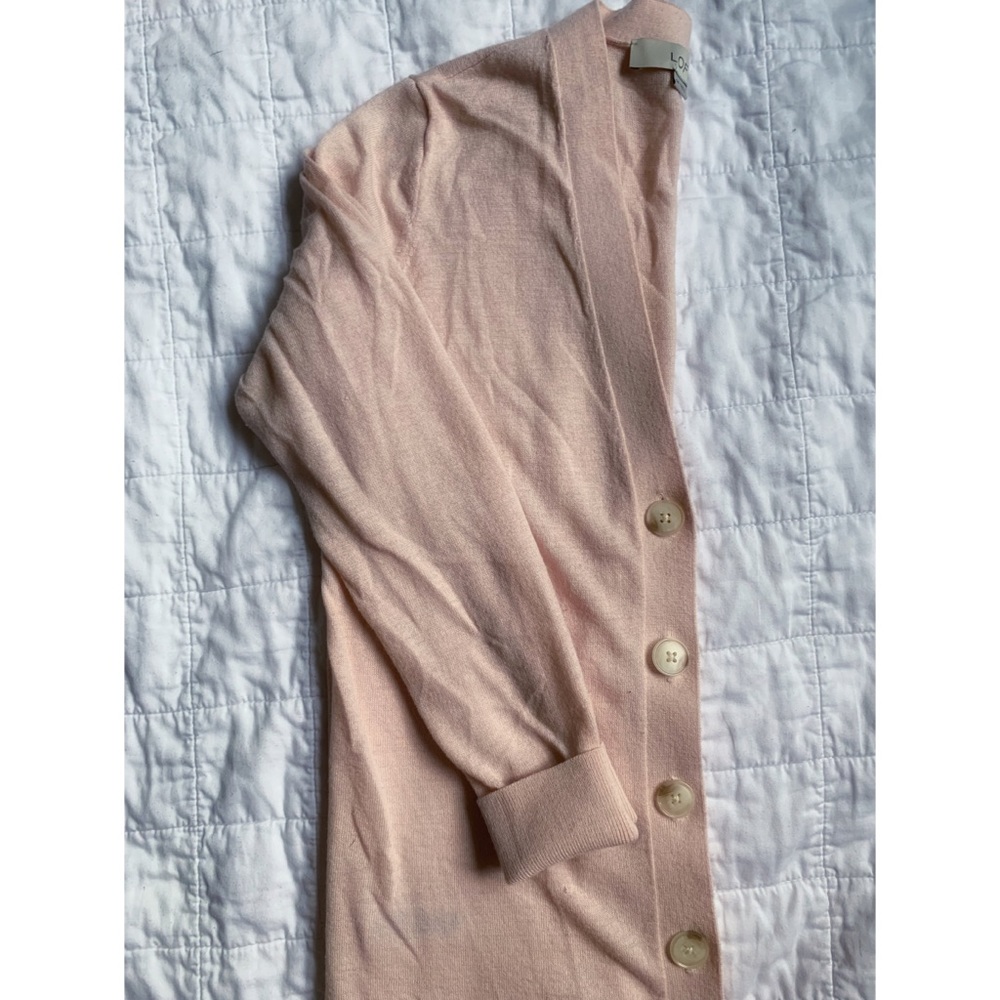Loft Pink Pocket Cardigan